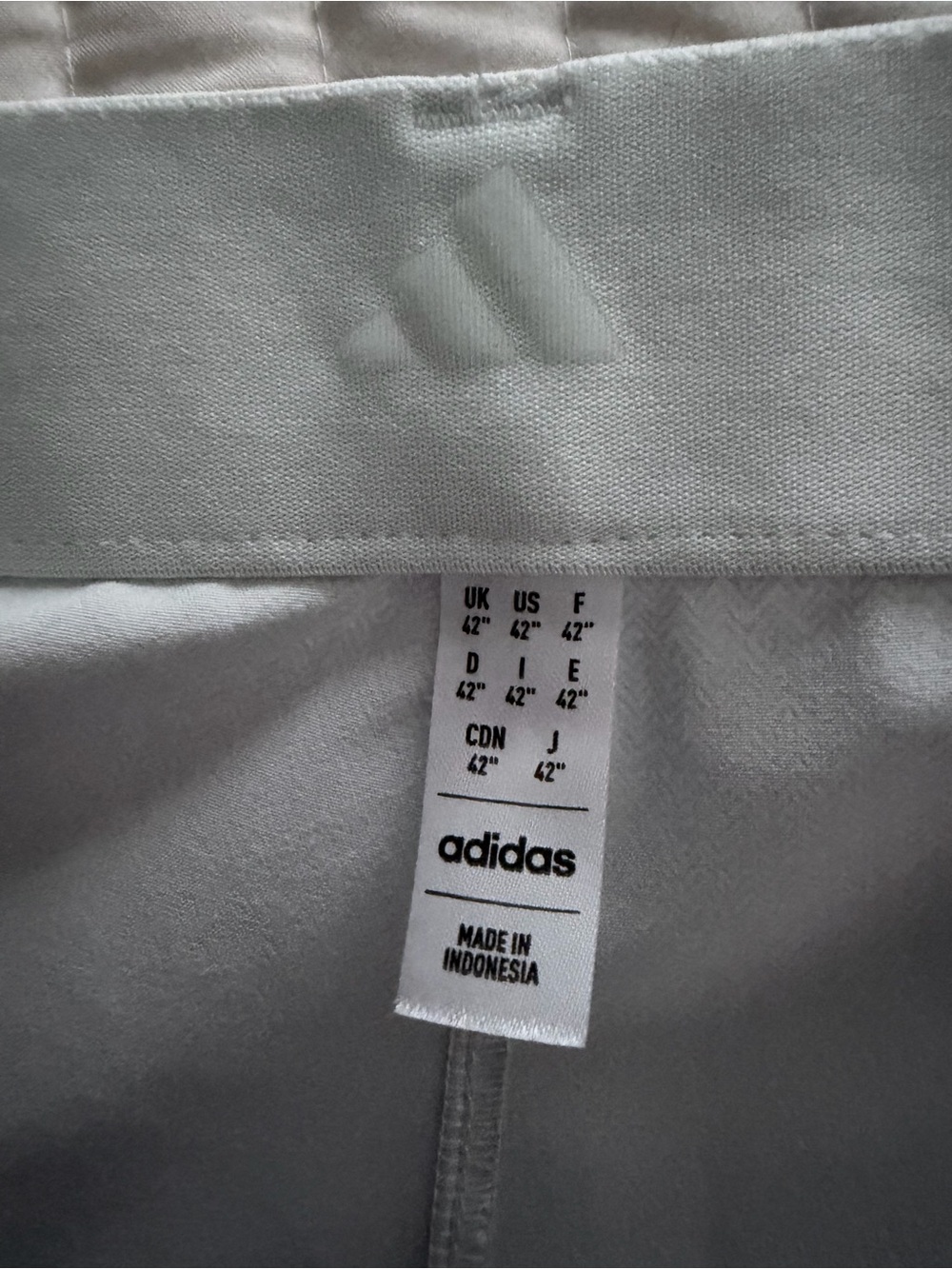 adidas Men's Light Gray Flat-Front Shorts - Picture 3 of 3